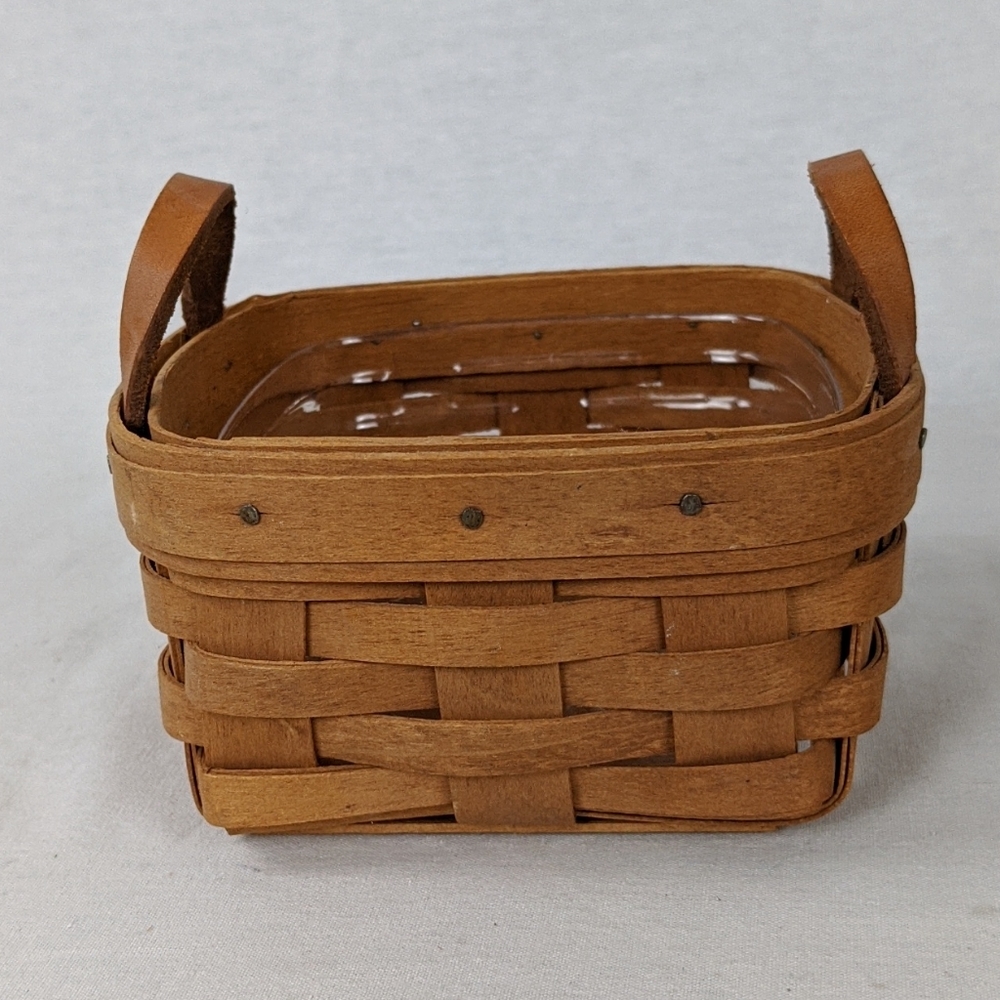 Longaberger 1995 Double Handle Sm Basket